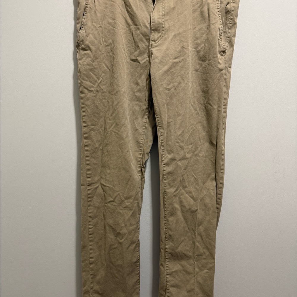 Urban Pipeline Max Flex Slim Straight Beige Twill Pants 98% Cotton Men’s 34/32